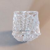 Molded glass vase cross 1940