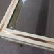 Glass and metal coffee table Pierre Vandel