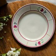 Grand plat de service ancien en faïence de gien