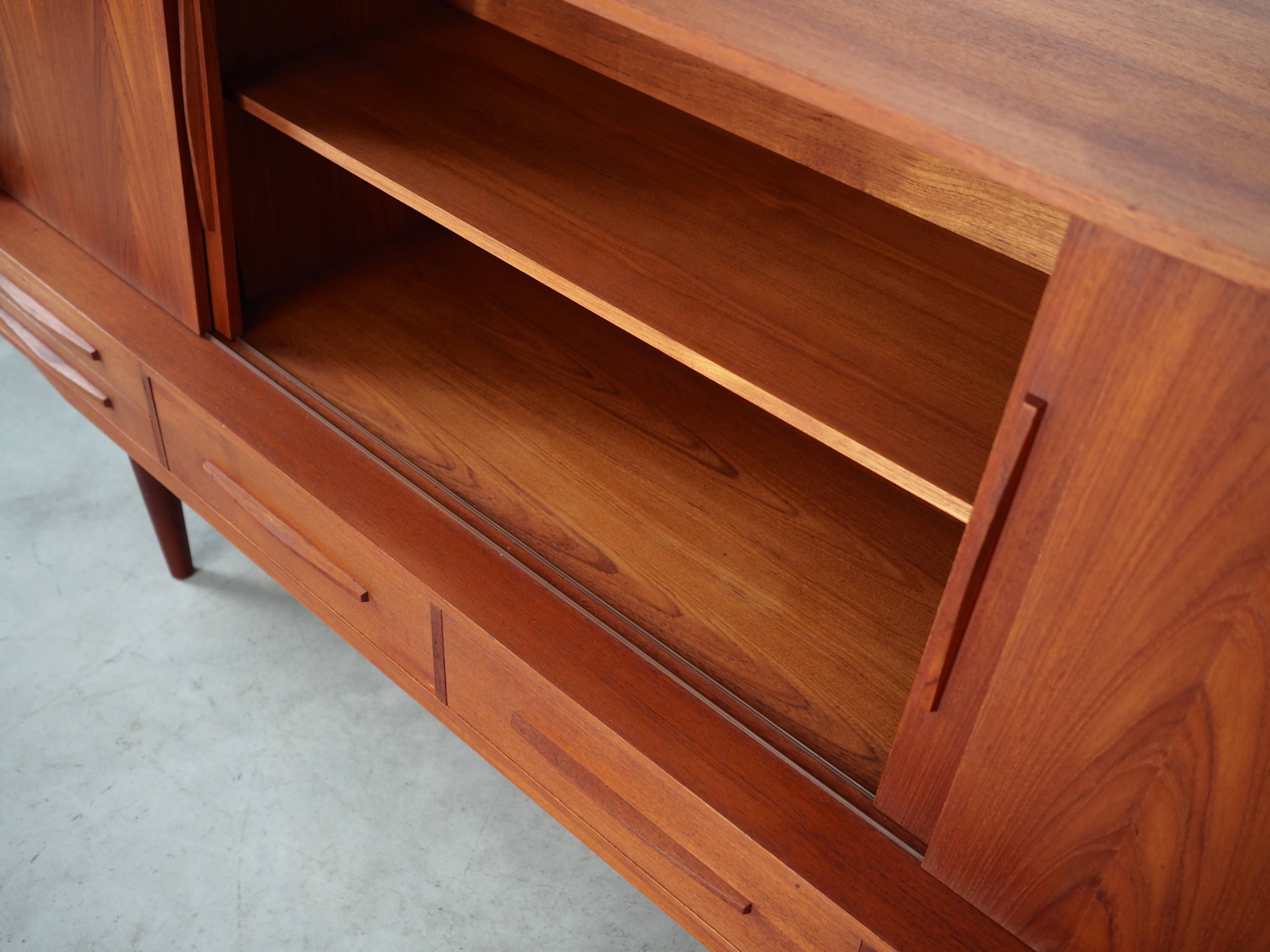 Teak highboard, Danish design, 1960s, production: Denmark
