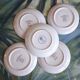 Lot de 5 sous tasses "Myosotis" du service Botanica de Boch