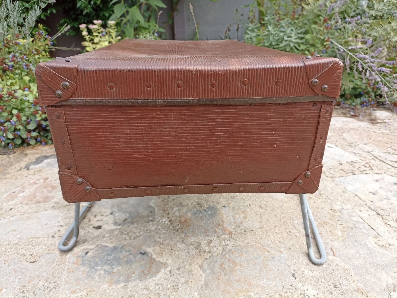 Antique cardboard suitcase