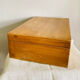 Box with compartments from the 19th century, dovetail mountings, clasp present