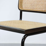 Pair of S32 Cantilever Chair by Marcel Breuer, Dark Edition, 1980s