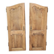 Pair of Louis XV period molded doors in solid wood