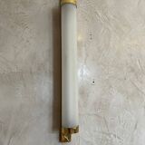 Brass and glass wall lamp