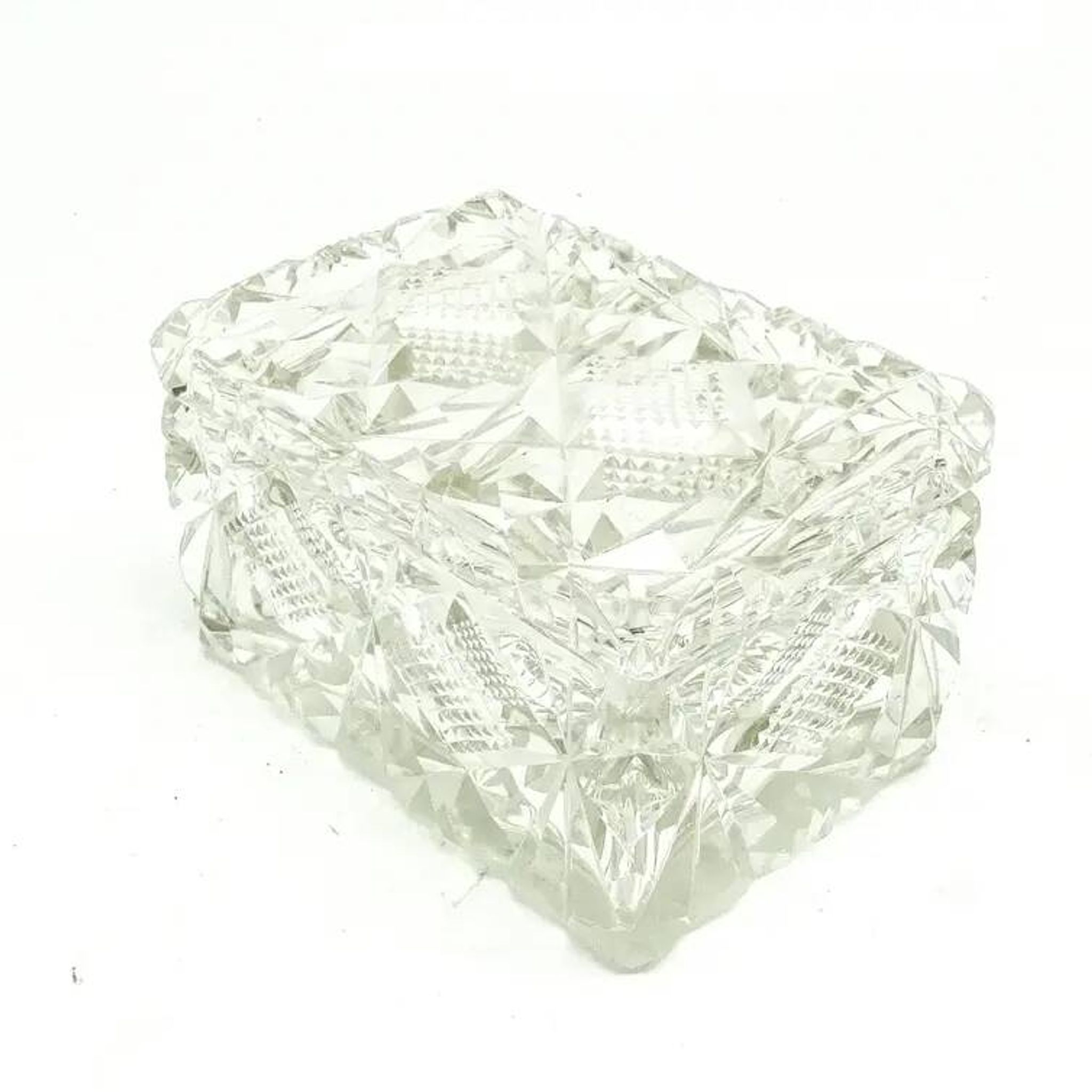 Bonbonnière Art Déco, cristal, Suède, années 1930