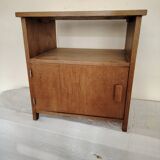 Solid oak bedside table