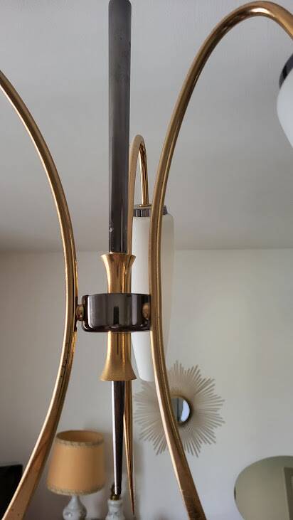 Vintage three-branch light fixture