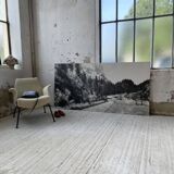 Ancienne photographie montagne noir et blanc XXL