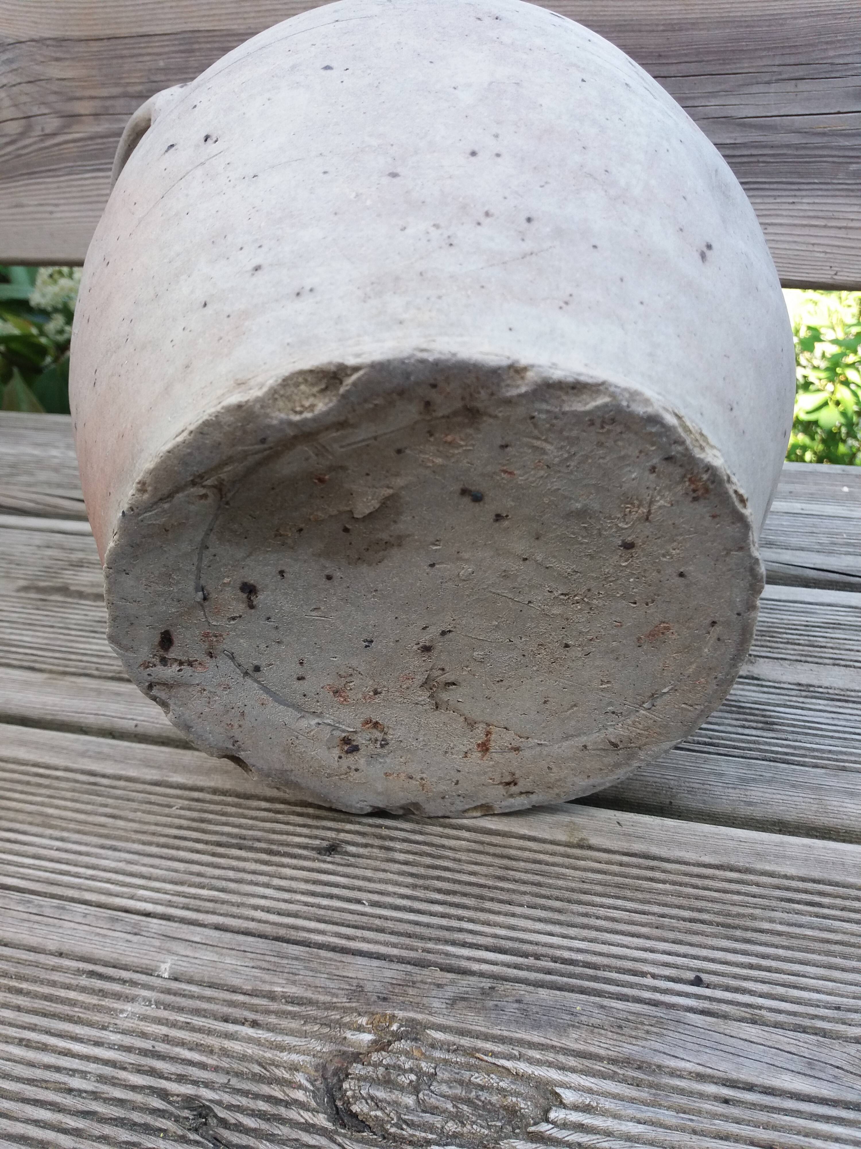 Jarre pot vinaigrier en terre cuite