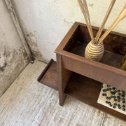 Jardinière années 50 palissandre constructiviste