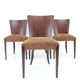 1950s  Jindrich Halabala Restored Dining Chairs H-214 for UP Závody, Set of 4