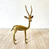 Antelope in gilded brass