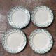4 opaque porcelain dessert plates from Gien, Montigny model