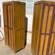 Paire de vestiaire d’usine bois