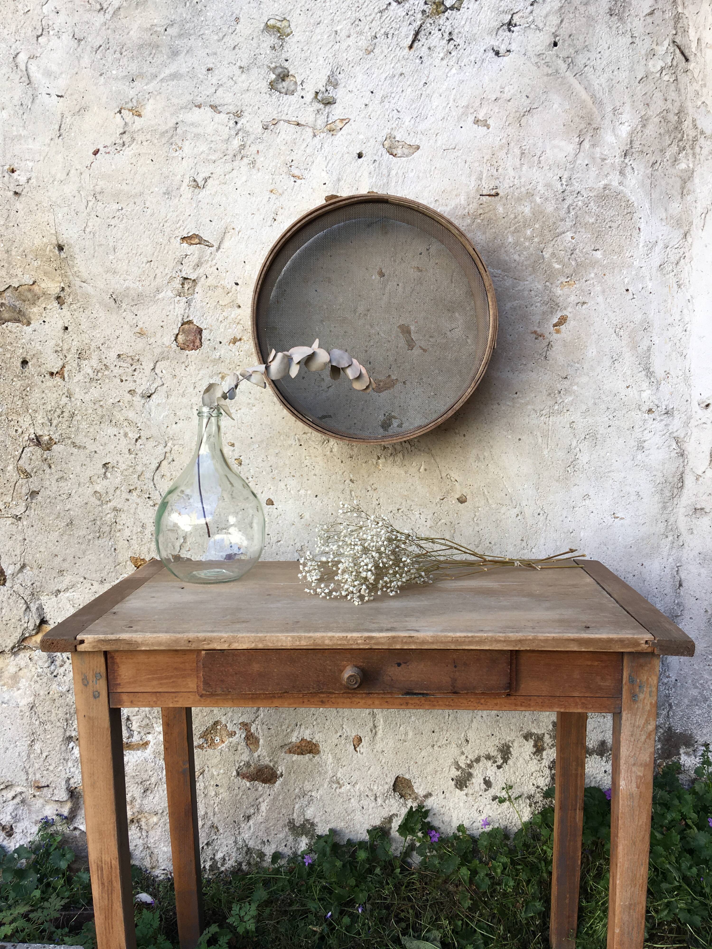 Vintage wooden sieve