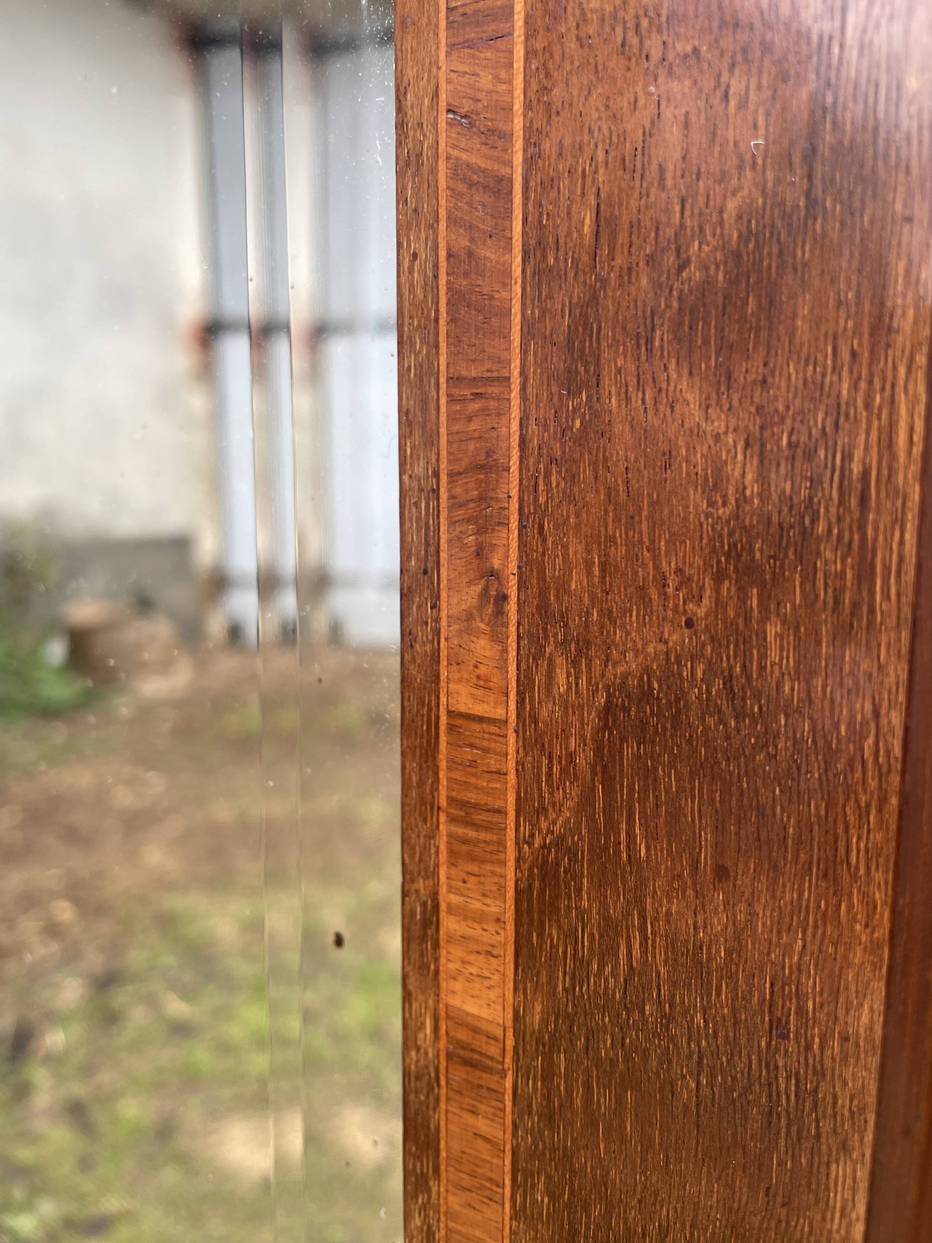 Louis XVI wardrobe, bronze oak and marquetry