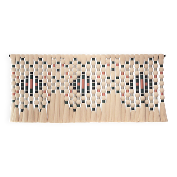 Contemporary Geometric Artisian Raw Cotton South American Sculpture / Tape