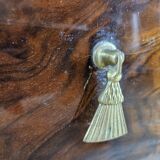 Commode du milieu du siècle avec verre et tiroirs