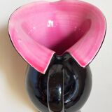 Bicolor pitcher of the Norman Potteries of Louviers 50s