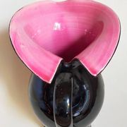 Bicolor pitcher of the Norman Potteries of Louviers 50s