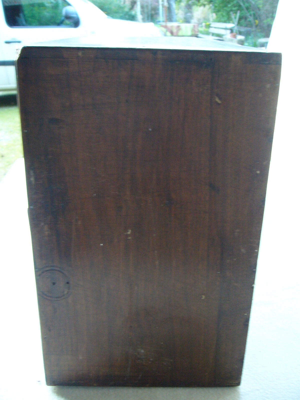 Antique, artisanal seven-drawer furniture