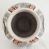 Vase Asian décor mid 20th