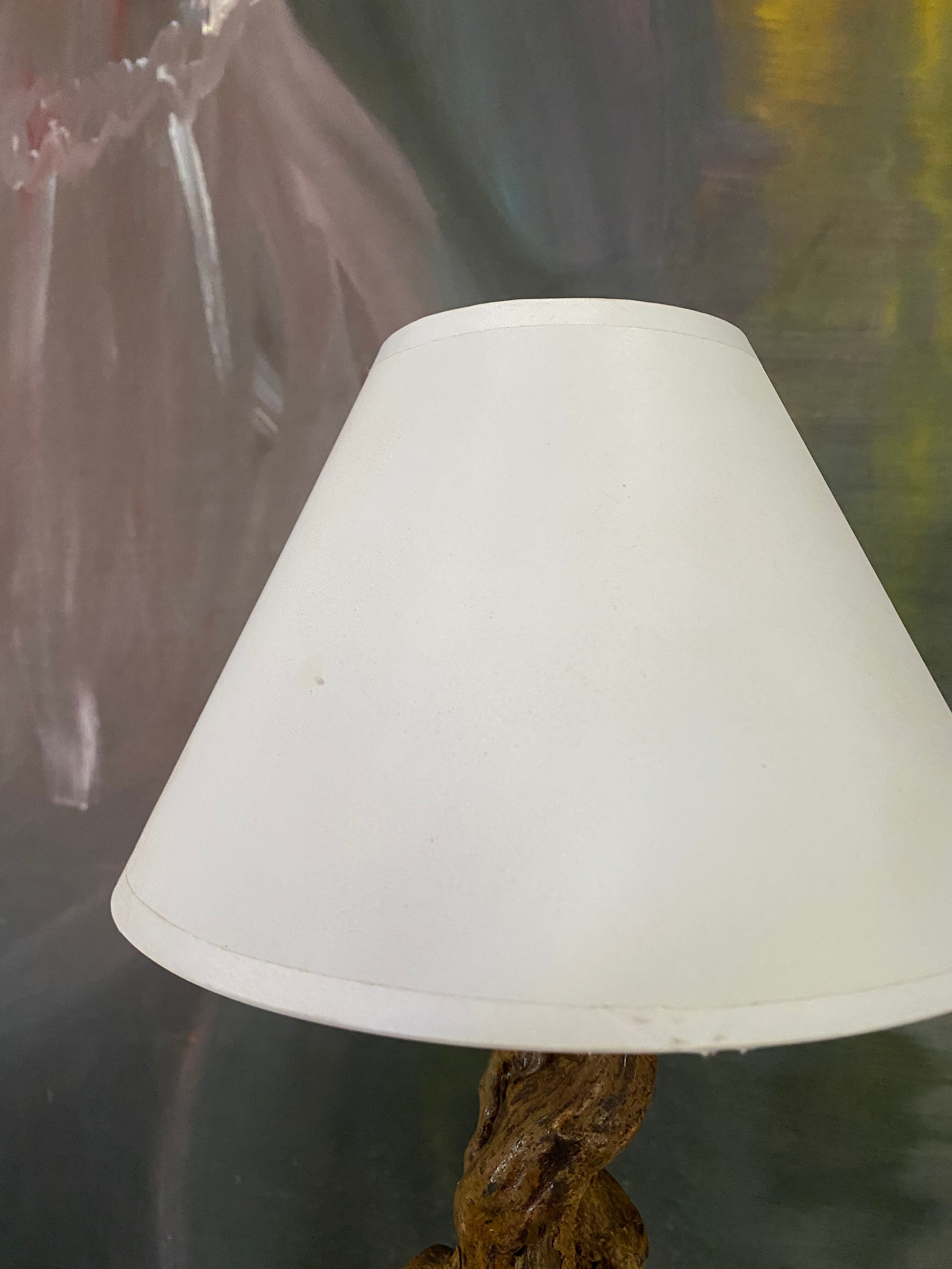Vintage wood lamp