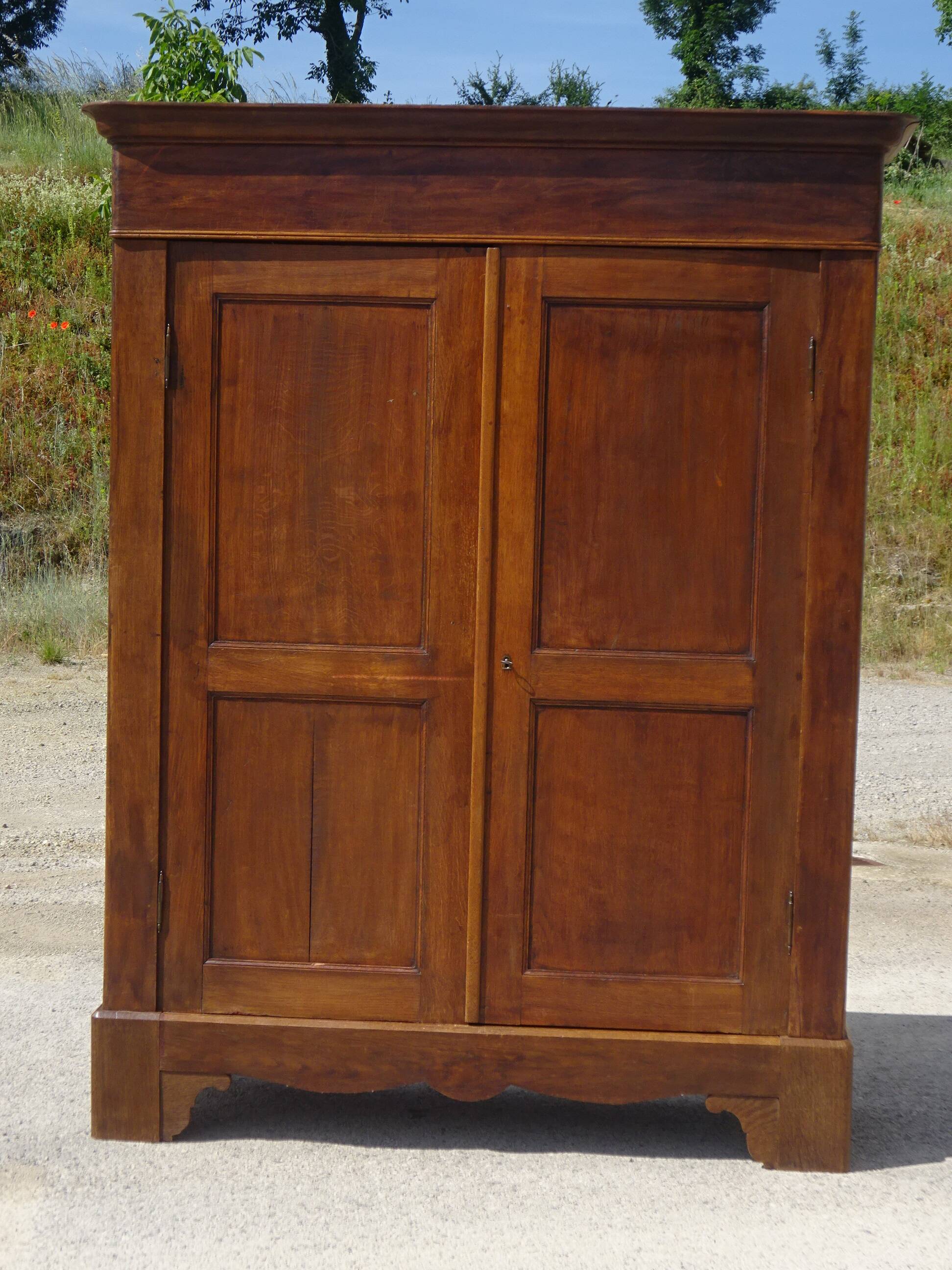 Large Parisian wardrobe in solid oak