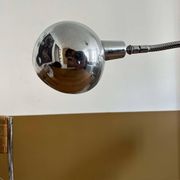 Lampe de bureau orientable, métal chromé, France 1940