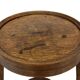 Table d'appoint Art Déco en chêne au design minimaliste