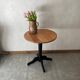 Wooden pedestal table