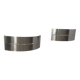 Pair of vintage wall lights, brushed metal, France 1980.