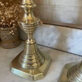 Pair of brass candlesticks circa 1880