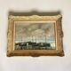 Oil on canvas - boats in the harbour, signed 1964
