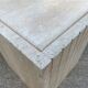 Large marble travertine coffee table in the shape of an eye from Roche Bobois vintage 70s