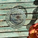 Cut glass salad bowl