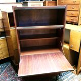 Vintage secretary teak modernist office library