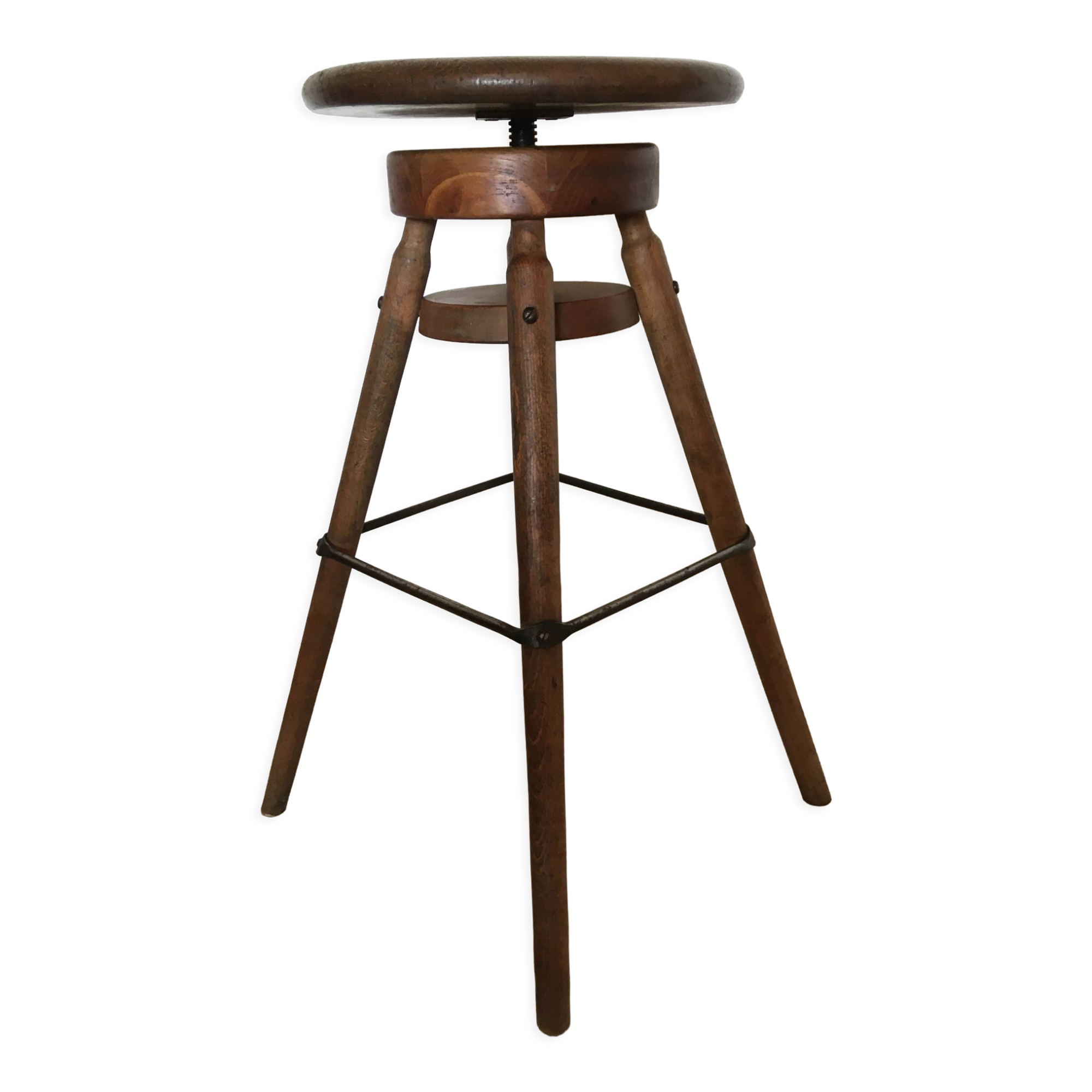 Adjustable screw stool