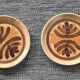Set of 2 Pornic "Palmyre" plates