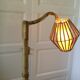 Floor lamp 60s bamboo rattan