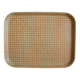 Plateau Mullerhof fibre cannage déco vintage french fiberglass tray 70s