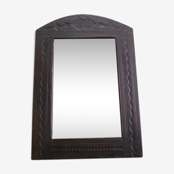 Leather mirror 30 x 20