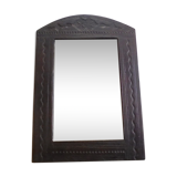 Leather mirror 30 x 20 cm