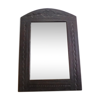 Leather mirror 30 x 20 cm
