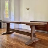 Farmhouse table in old solid oak - HED 200 x 100 cm
