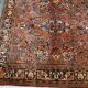 Handmade antique Persian Sarouk square rug 4.1'x 4.1' (125cm x 125cm) 1920s