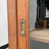 Enfilade de métier XXL chêne portes vitrées