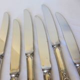 6 vintage knives in English silver metal hallmarked 2106273